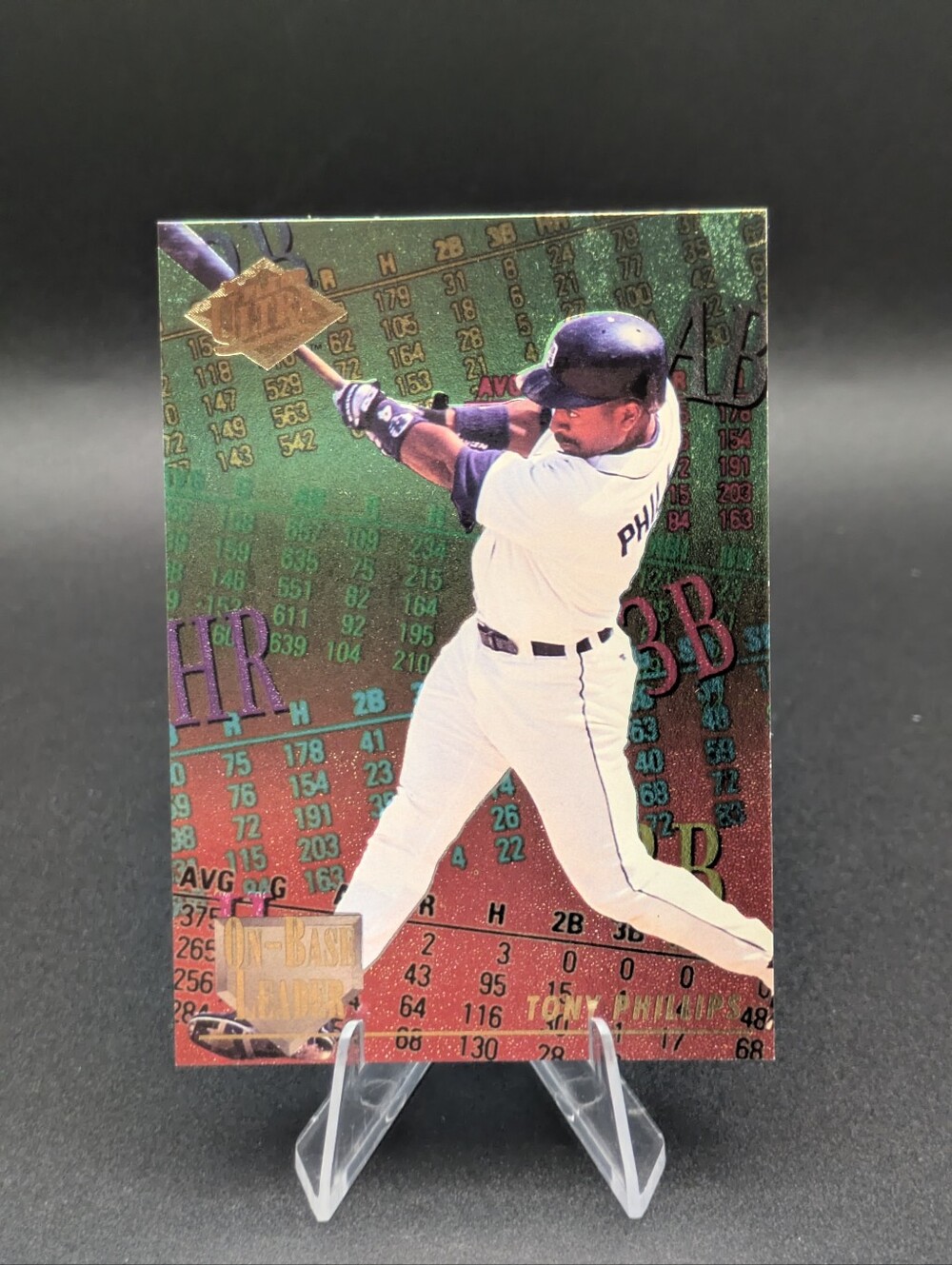 1994 Fleer Ultra On-Base Leaders #11 Tony Phillips Detroit Tigers Insert Low Pop